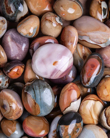 Desert Polychromatic Jasper Palm Stone