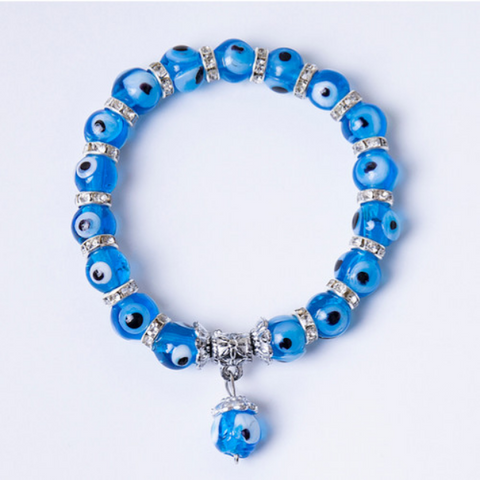 Evil Eye Light Stackable Stretch Bracelet