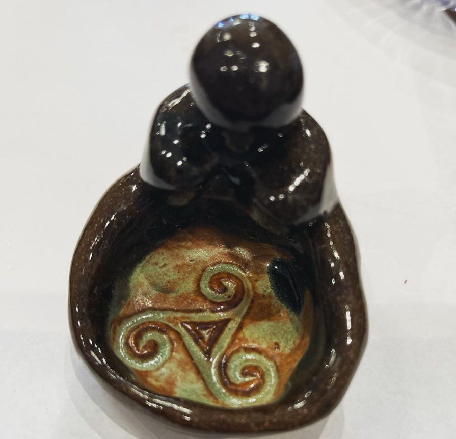 Triquetra Handmade Goddess Offering Bowl