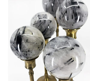 Tourmalated Quartz Sphere