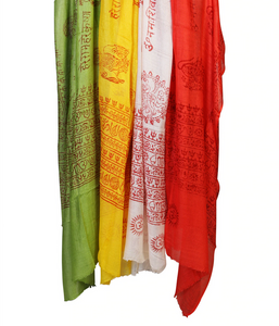 Sanskrit Shawl / Altar Cloth 18 x 42 inch Assorted Colors