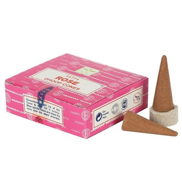 Satya Rose Cone Incense