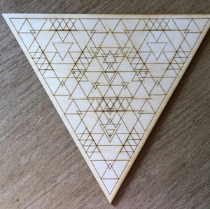 Triangle 6” Crystal Grid by Zen and Meow