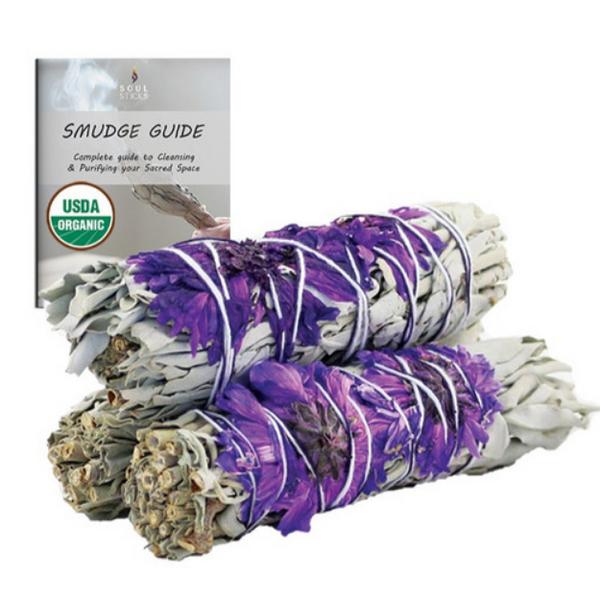 Floral White Sage Smudge Stick