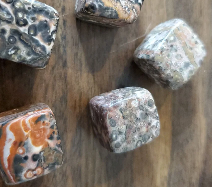 Leopardskin Jasper Tumbled Pocket Stones