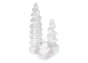 Selenite Spiral Horn Assorted Sizes Available