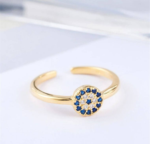 Evil eye Adjustable Ring- S3