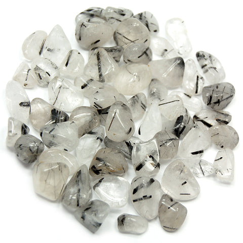 Tourmalated Quartz Tumbled Cubes