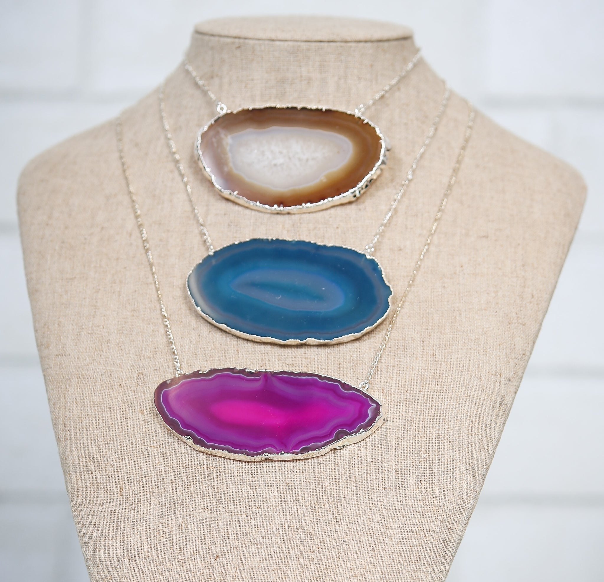 Agate Slice Necklace