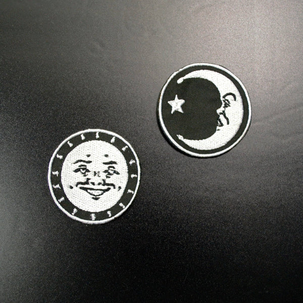 Ouija Sun and Moon Iron On Patch Set