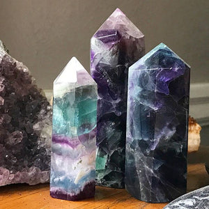 Fluorite Tower w/ Druzy