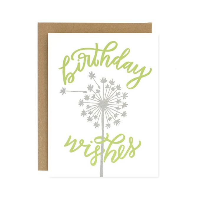 Birthday Wishes Eco friendly Blank Card