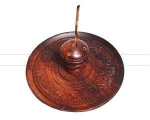 Wooden Cone & Stick Incense Burner