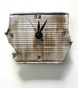 TiqueTile "Crushed Can" 6 x 4 inch  clock