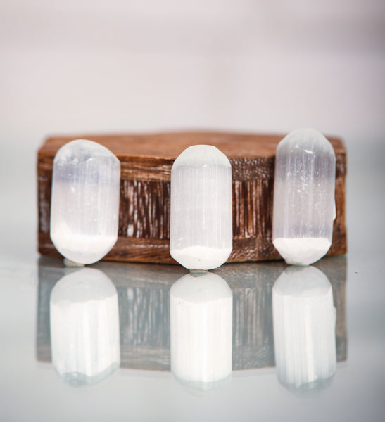 Selenite Bullet Pocket Stone