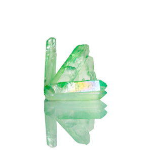 Green Aura Crystal Point