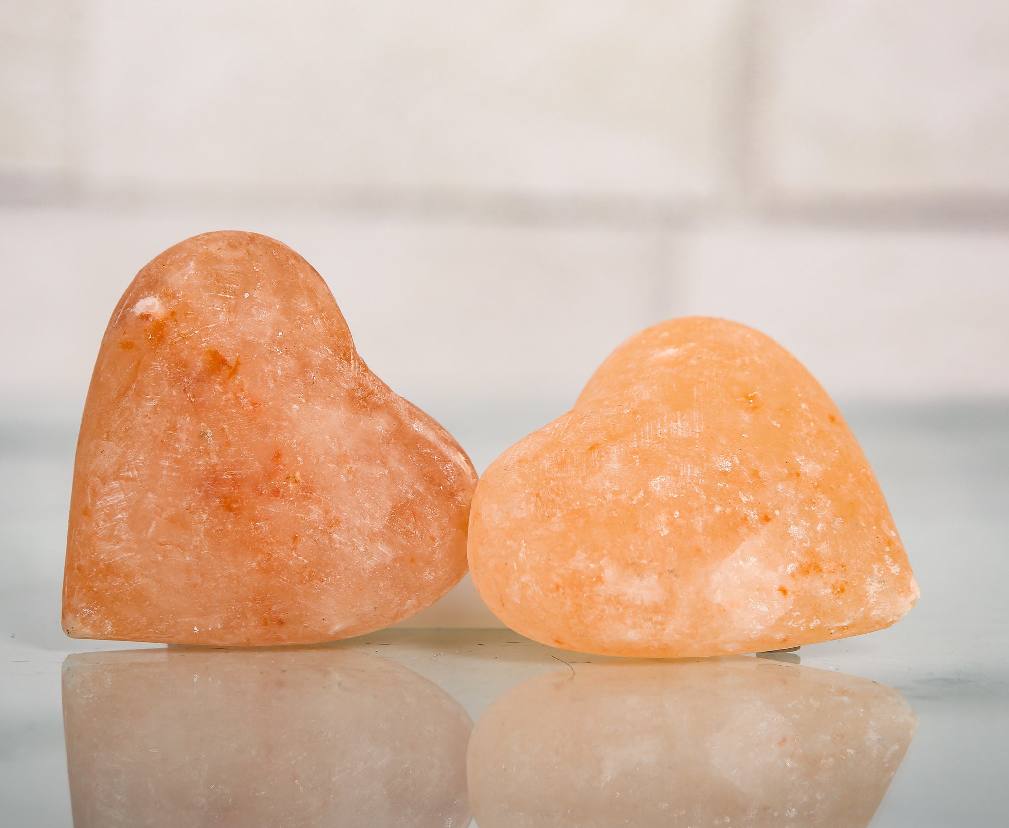 Himalayan Salt Carved Heart 3 inches