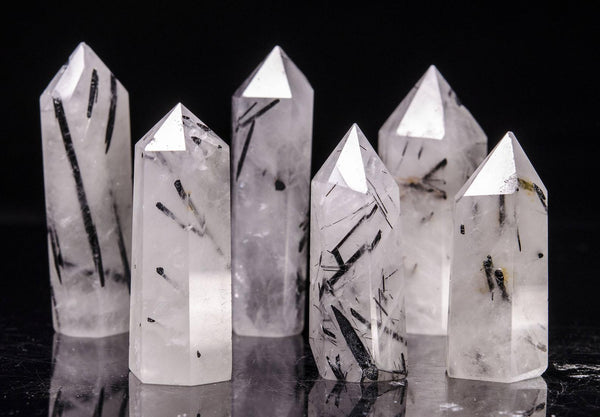 Black Tourmaline Quartz Tower