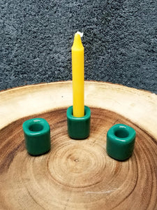 Ceramic Green Chime Candle Holder