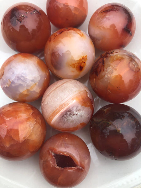 Carnelian Sphere Assorted Sizes