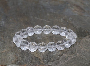 Faceted Quartz crystal bracelet