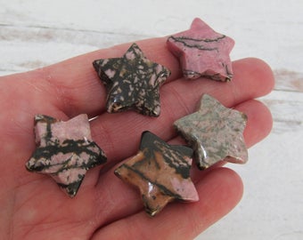 Assorted 1.25 inch Carved Star