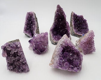 Lunar Amethyst Druzy Cut Base