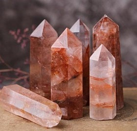 Fire Quartz Hematoid Quartz Tower