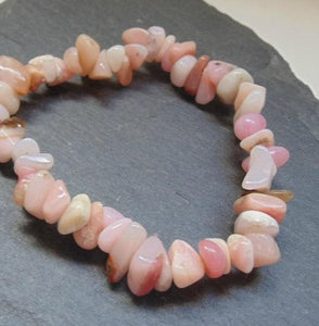 Pink Opal Stretch Style Bracelet