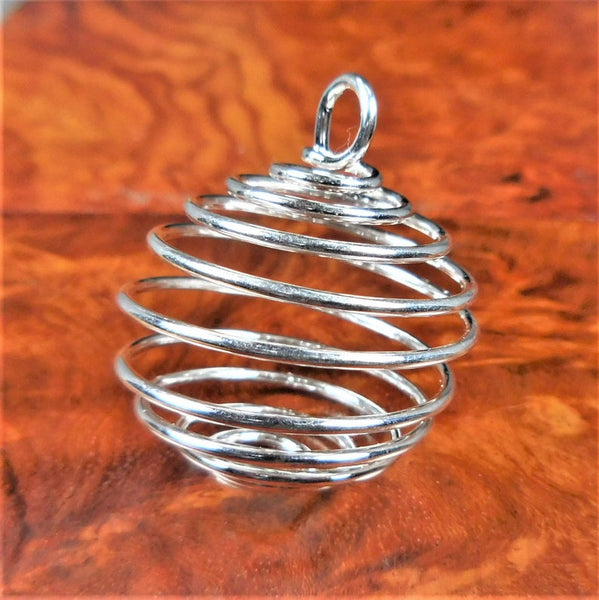 Silver Plate Pendant Cage (various sizes)