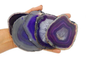 Quartz and Agate Large Slices up to 9 Inches