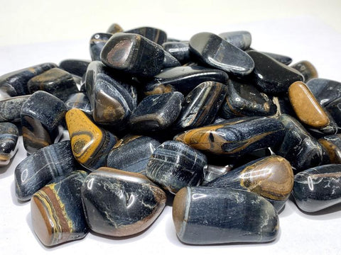 Blue Tiger’s Eye ( Hawk Eye) Tumbled Stone