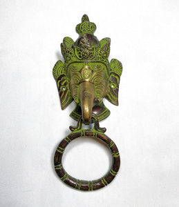 Brass Lord Ganesh Wall Mount Knocker