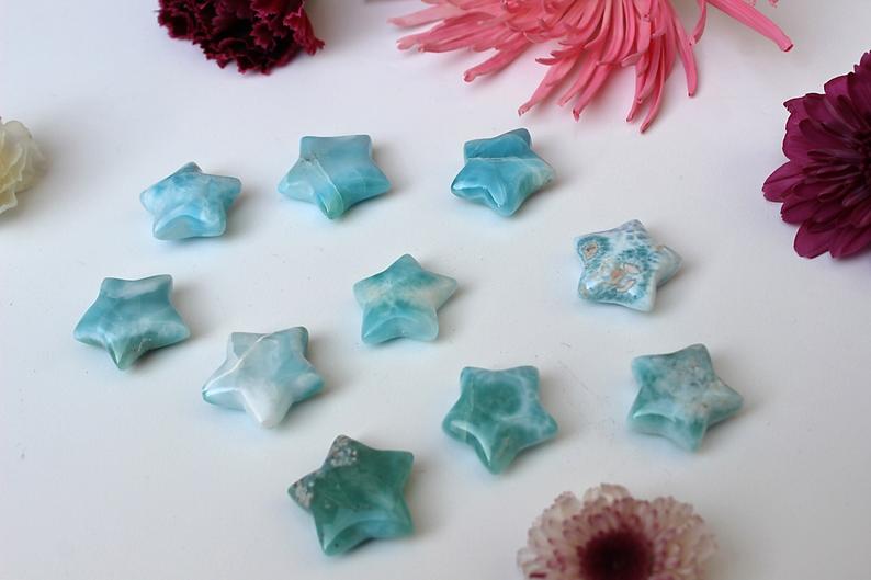 Larimar Carved Star