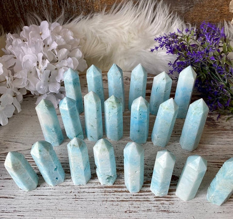 Blue Hemimorphite Tower