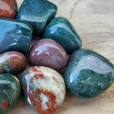 Bloodstone Tumbled Pocket Stones