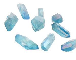 Blue aura quartz
