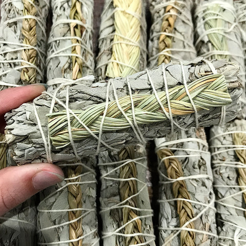 Sweetgrass and White Sage Organic Smudge Sticks