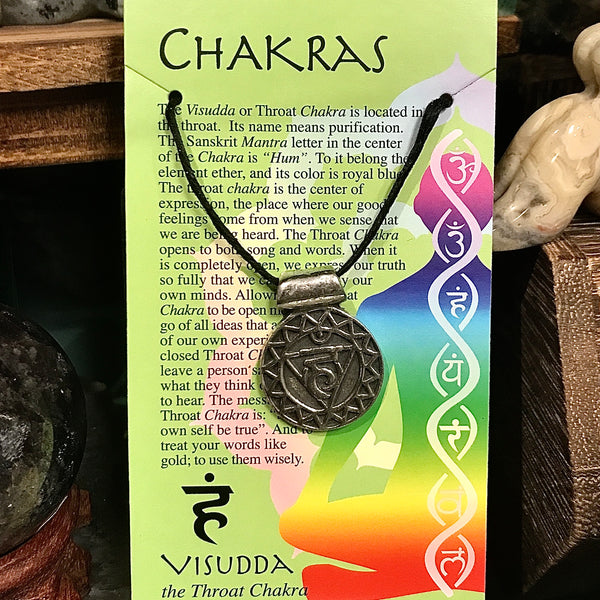 Chakra Pendant Necklace Silver Plated Brass