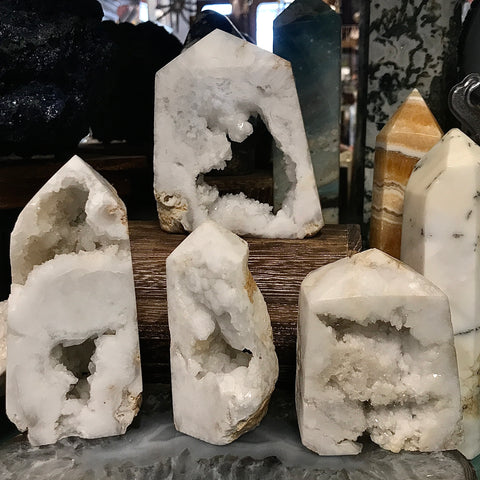 Moroccan Quartz Geode Tower