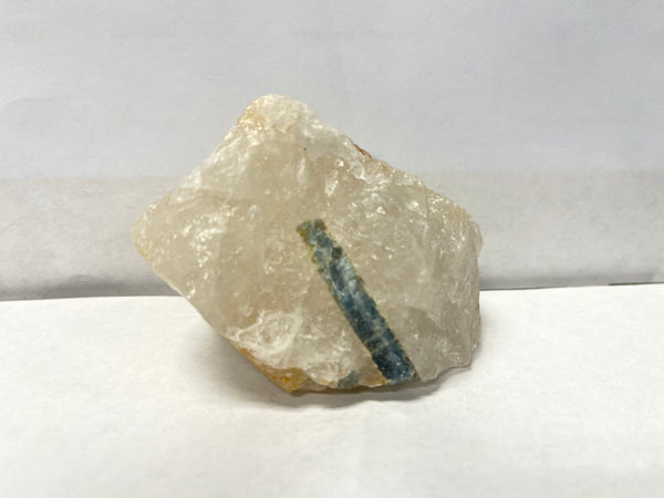 Freeform Aquamarine in Quartz Specimen