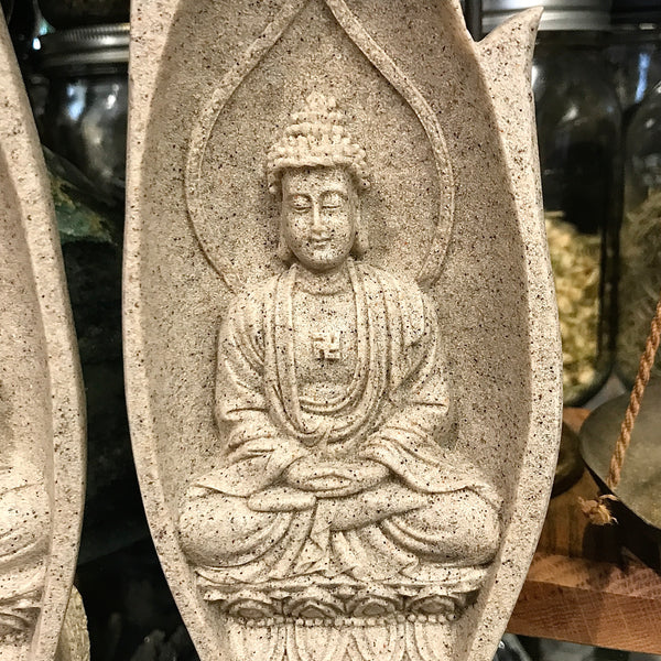 Serenity Hand - Buddha & Kwan Yin - Sandstone and Resin