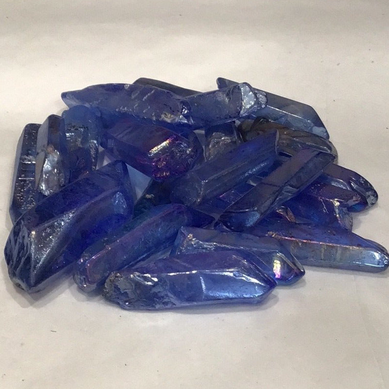 Blue Aura Crystal Point