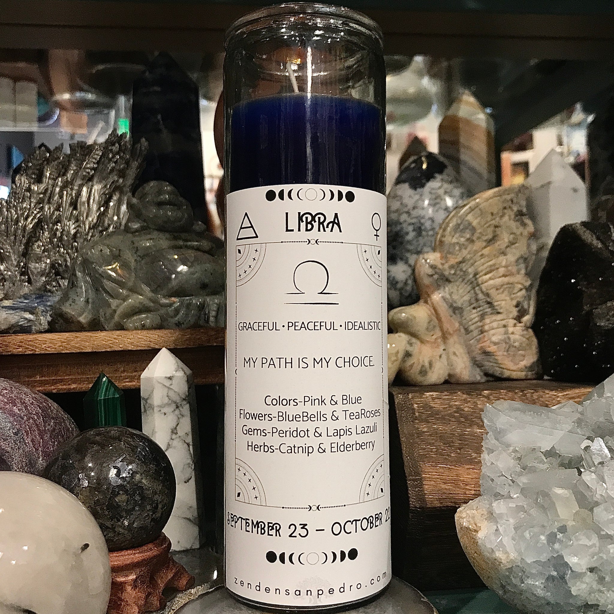 Libra Zodiac Pillar Zen Den Candle