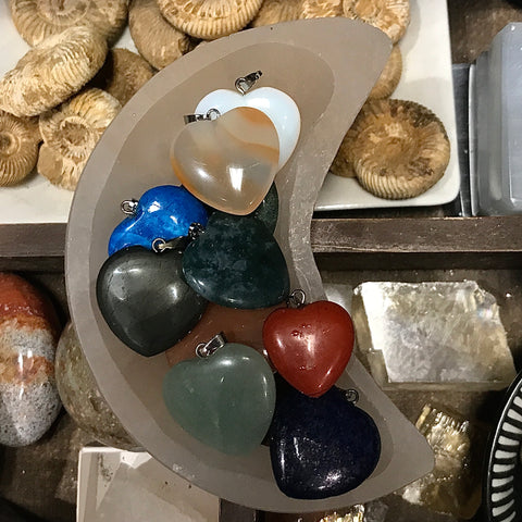 Gemstone Heart Pendant