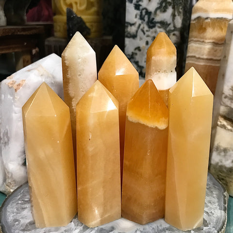 Orange Calcite Tower