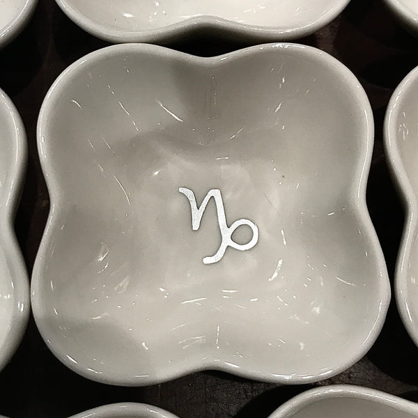 Clover Shape Zodiac Trinket Dish