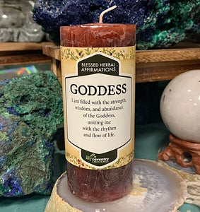 Goddess Affirmation Candle