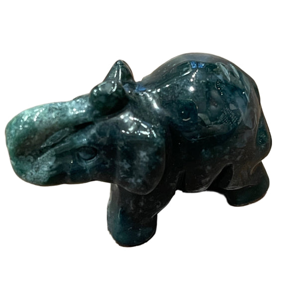 Carved Gemstone Elephants | Assorted | Small