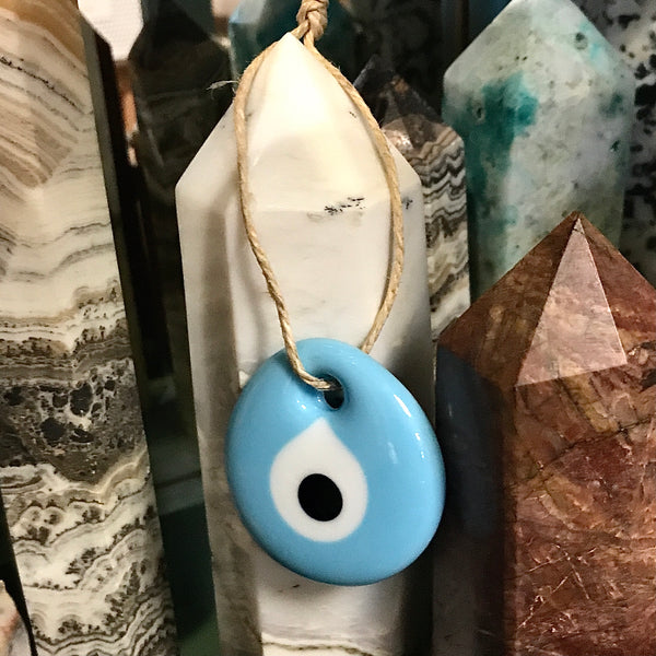 Evil Eye Light Blue Wall Hanging from Turkey